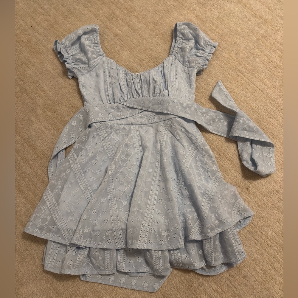 Allison + Kelly Blue Mini Dress